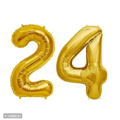 24 Number Birthday Party Decoration/Birthday suppliers /Birthday Decoration Foil-thumb0