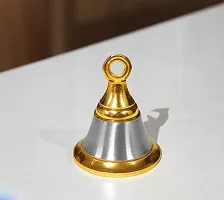 Adhvik Traditional Brass (Medium 3 No ) Hanging Puja Pooja  Other Rituals Bell Ghanti for House  Temple Poojan Purpose Spiritual Gift Item (Set Of 1)-thumb2