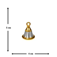 Adhvik Traditional Brass (Small 1 No ) Hanging Puja Pooja  Other Rituals Bell Ghanti for House  Temple Poojan Purpose Spiritual Gift Item (Pack Of 1)-thumb2
