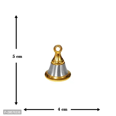 Adhvik Traditional Brass (Small 1 No ) Hanging Puja Pooja  Other Rituals Bell Ghanti for House  Temple Poojan Purpose Spiritual Gift Item (Pack Of 1)-thumb3