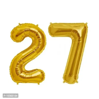 27 Number Birthday Party Decoration/Birthday suppliers /Birthday Decoration Foil-thumb0