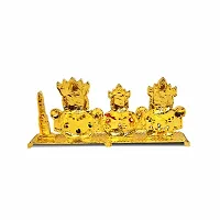 Adhvik Beads Lords Jagannath, Balaram  Subhadra Idol (St-2157) Multicolor Metal God Stand for Home Dcor/car Dashboard/mandir Pooja Murti/temple Puja/office Table Showpiece-thumb3