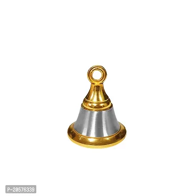 Adhvik Traditional Brass (Small 2 No ) Hanging Puja Pooja  Other Rituals Bell Ghanti for House  Temple Poojan Purpose Spiritual Gift Item (Pack Of 1)-thumb4