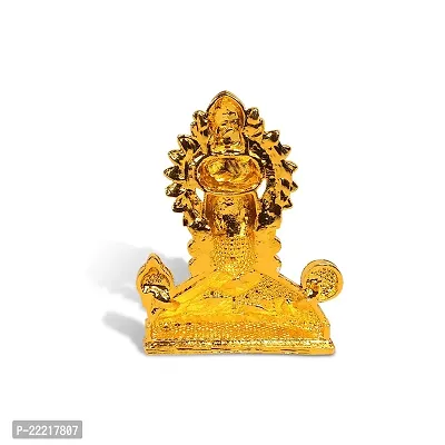 Adhvik Lord Tirupati Balaji/venkateswara Face Multi-Stone God Stand Idol (Mini Mukh Balaji St/1046/col) Black Color Metal God Stand for Home Deacute;cor/car Dashboard/temple Puja/office Table Showpiece-thumb4