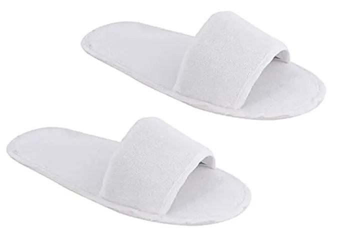 De-Ultimate Pack Of 3 Pair Free Size Open Toe Cloth Disposable Slippers for Home/hotel/spa, Party Guest, Salons, Hotels, Hospitals and Home and Travel Airline For Women