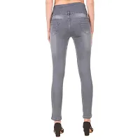 Alluring Denim Lycra Solid Jeans for Womens-thumb1