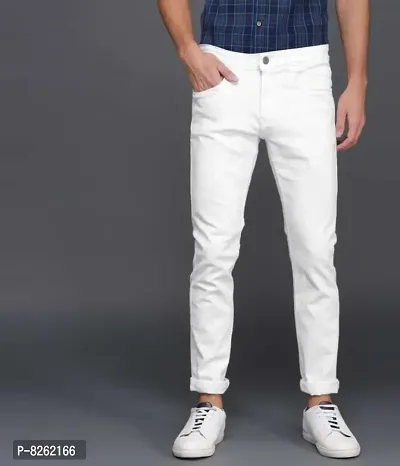 Classic Denim Solid Jeans For Men-thumb0