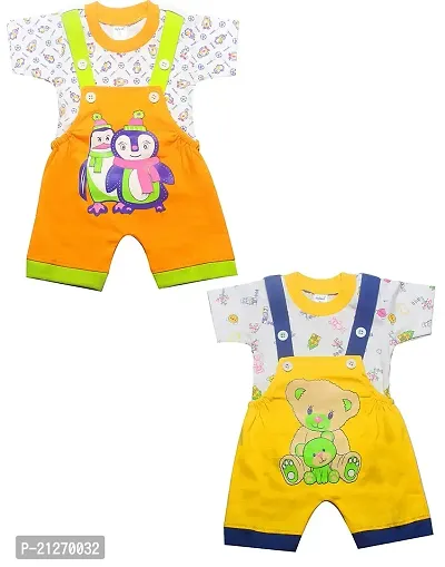 INFANT Cotton Dungaree For Baby Boys  Girls .(PACK OF 2)