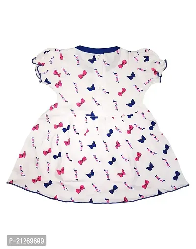 INFANT Baby Girls Half Sleve Knee Lenghth Frock Dress.-thumb2