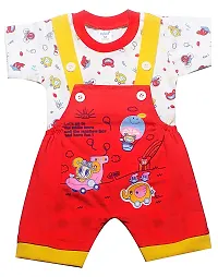 INFANT Cotton Dungaree for Baby Boys  Girls_Pack of 2 (Multicolor 10, 9-12 Months)-thumb2