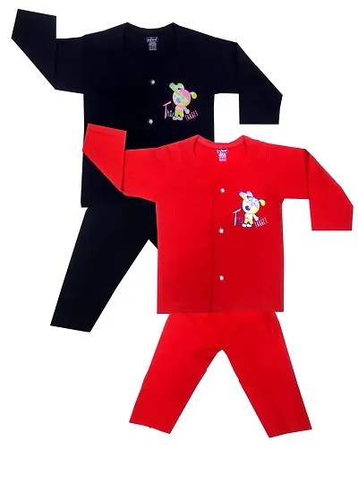 INFANT Full sleeve Stylish Top Pant Baby Boys Baby Girls Casual Dress.