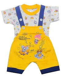 INFANT Cotton Dungaree for Baby Boys  Girls_Pack of 2 (Multicolor 7, 9-12 Months)-thumb2