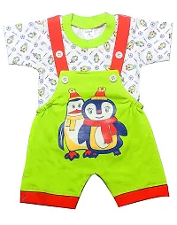 INFANT Cotton Dungaree for Baby Boys  Girls_Pack of 2 (Multicolor 6, 6-9 Months)-thumb2