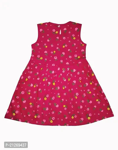 Infant Baby Girls Cotton Sleeveless Aline Frock-thumb2