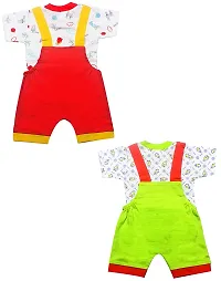 INFANT Cotton Dungaree For Baby Boys  Girls .(PACK OF 2)-thumb1