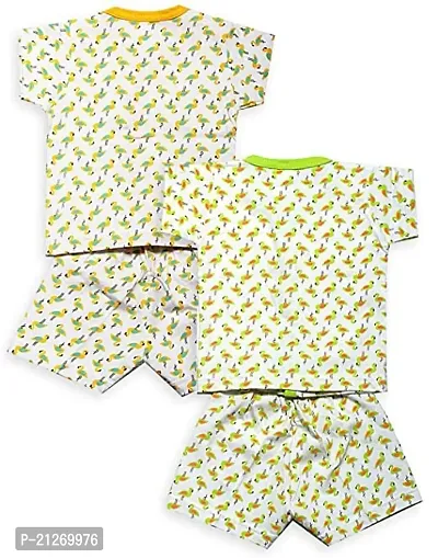 INFANT Cotton Half sleeve Stylish Top  Half Pant (Pack of 2)-thumb2