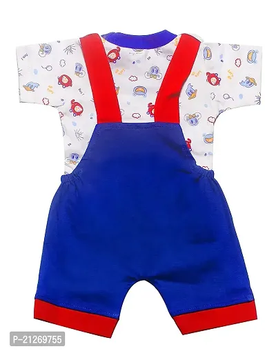 INFANT Cotton Dungaree For Baby Boys  Girls.(Red)-thumb2