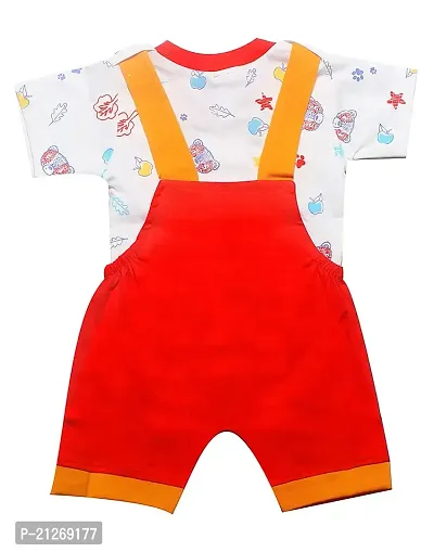 INFANT Cotton Dungaree For Baby Boys  Girls Red,Blue (PACK OF 2)-thumb2