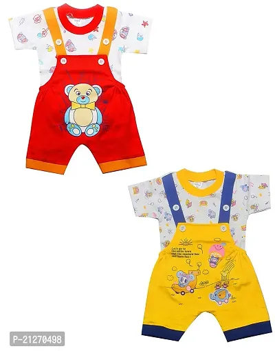 INFANT Cotton Dungaree For Baby Boys  Girls (PACK OF 2)