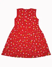 Infant Baby Girls Cotton Sleeveless Aline Frock-thumb1