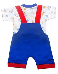 INFANT Cotton Dungaree For Baby Boys  Girls.(Red)-thumb1