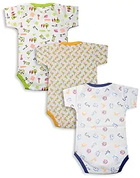 INFANT Cotton Romper For Baby Boys  Girls Pack of 3-thumb1