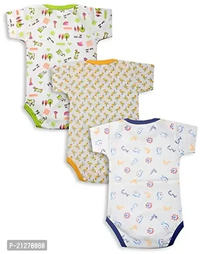 INFANT Cotton Romper For Baby Boys  Girls Pack of 3-thumb2