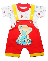 INFANT Cotton Dungaree for Baby Boys  Girls (Pack of 2) (Multicolor 1, 6-9 Months)-thumb2