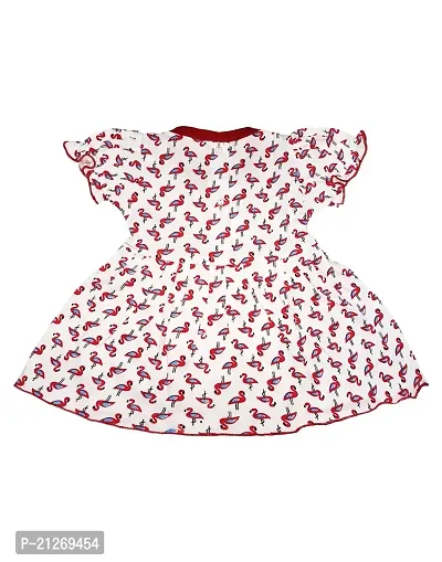 INFANT Baby Girls Half Sleve Knee Lenghth Frock Dress.-thumb2