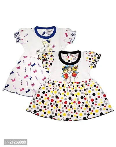 INFANT Baby Girls Half Sleve Knee Lenghth Frock Dress