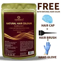 SAMISHA Set of 2 Natural Hair Color For Long Lasting Color  Shine 100g Each - Burgundy-thumb1