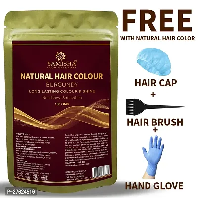 SAMISHA Set of 2 Natural Hair Color For Long Lasting Color  Shine 100g Each - Burgundy-thumb2