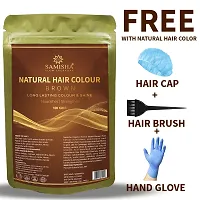 SAMISHA Set of 2 Natural Hair Color For Long Lasting Color  Shine 100g Each - Brown-thumb1