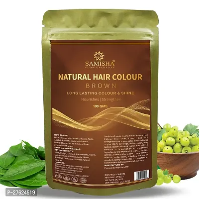 SAMISHA Set of 2 Natural Hair Color For Long Lasting Color  Shine 100g Each - Brown-thumb3