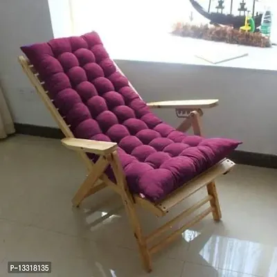 Extra Premium Rocking Chair Cushions/Non-Slip Sofa, Bench, Home-Garden Cushions - (Wine, 48X18 Inch)