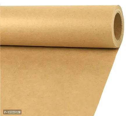 MM WILL CARE - WE WILL CARE YOUR PRODUCTS Arts Recycled Golden Kraft Paper Roll and Jute Twine for Wrapping - Made in INDIA (10 Meter)