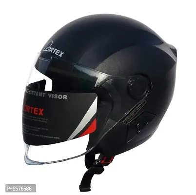 ISI Certified. Open Face Helmet ABS material Best for safety and scratch resistance visor.-thumb0