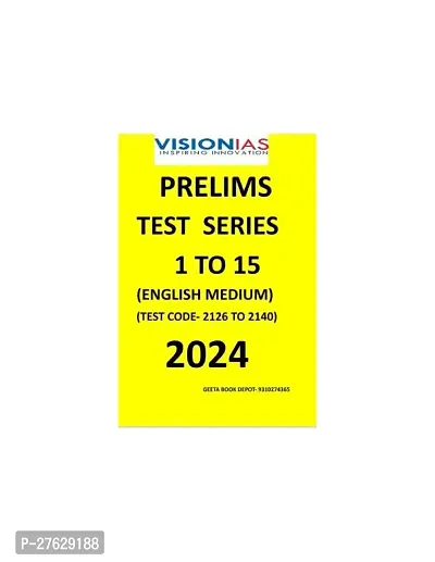 VISION IAS Prelims Test Series 1-15 (4126-4140) 2024 English Medium-thumb0