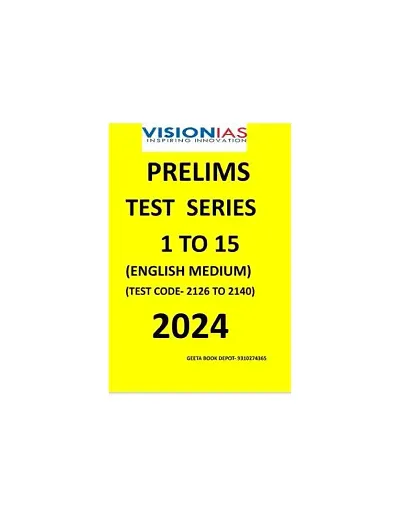 VISION IAS Prelims Test Series 1-15 (4126-4140) 2024 English Medium