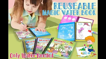 Magic Water Book Quick Dry Book Water Coloring Book With Magic Pen Painting Book  (onlinecollections1, onlinecollections1)-thumb1