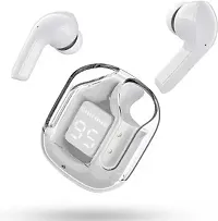 Seashot ULTRA PODS 20 WITH GOOGLE, BLUETOOTH HEADSET, 48HR PLAYTIME(White)111 Bluetooth Headset  (White, True Wireless)-thumb3