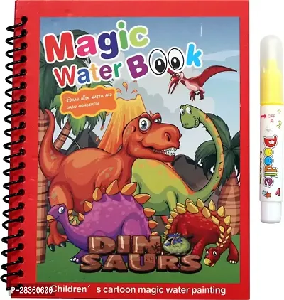 Magic Water Book Water Coloring Book with Magic Pen for Kid-thumb4