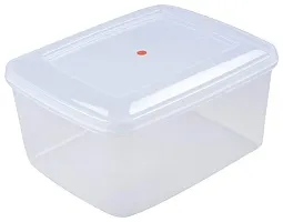 Nakoda Plastic Container Box - 10L, White, Transparent-thumb1