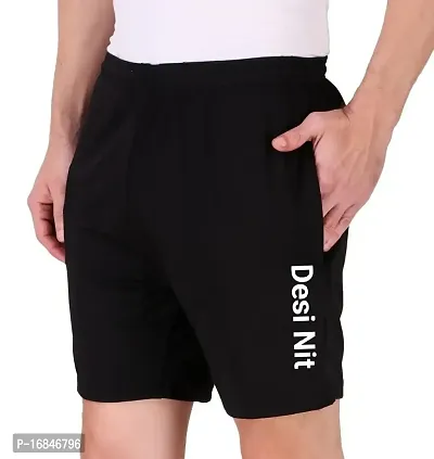 Desi Nit dry fit polyester shorts for men