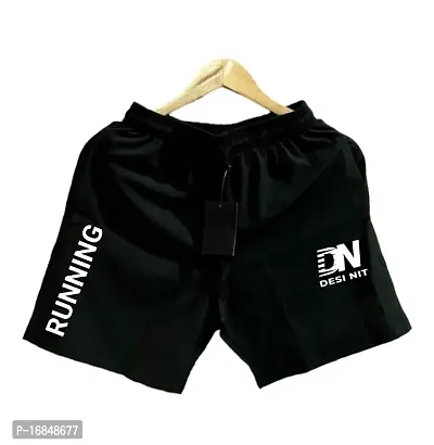 Desi  Nit running dry fit polyester shorts for men-thumb0