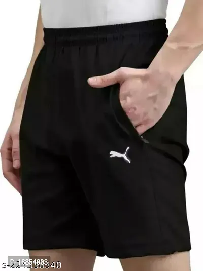 DN  black dry fit polyester short  for men-thumb0
