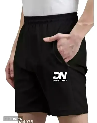 Desi Nit  black logo  lycra    shorts for men-thumb0