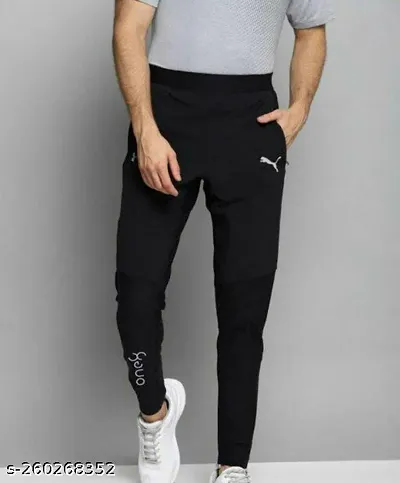 New Launched Polyester Regular Track Pants For Men