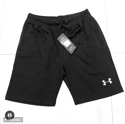 polyester  lycra black shorts for men
