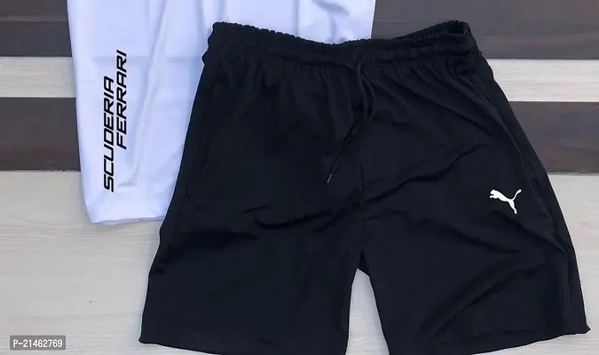 black 01 shorts for men-thumb0